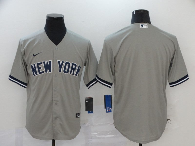 Men’s New York Yankees Gray Blank Jersey