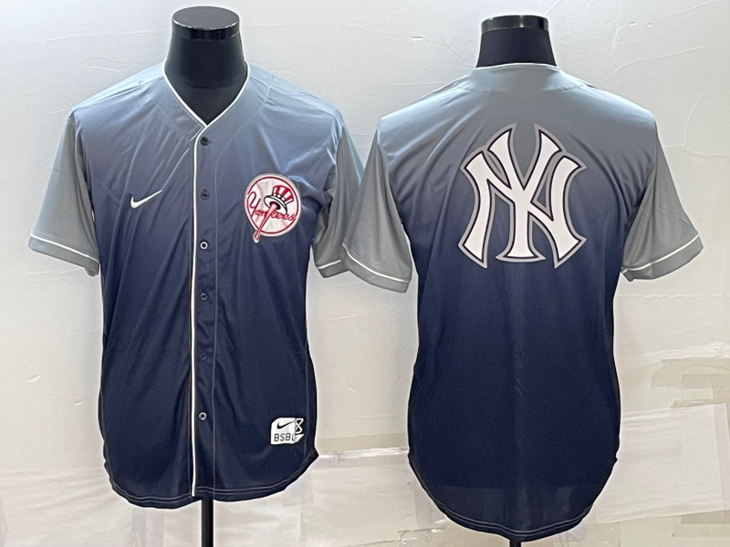 Men’s New York Yankees Grey Gradient Jersey