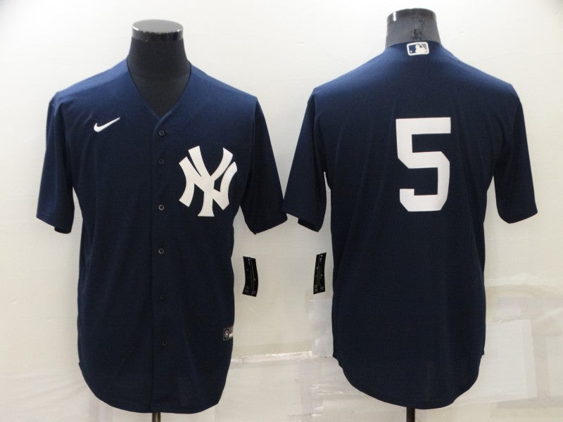 Men’s New York Yankees Joe DiMaggio #5 Navy Name Jersey