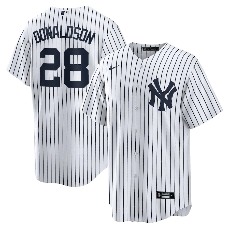 Men’s New York Yankees Josh Donaldson #28 White Home Jersey