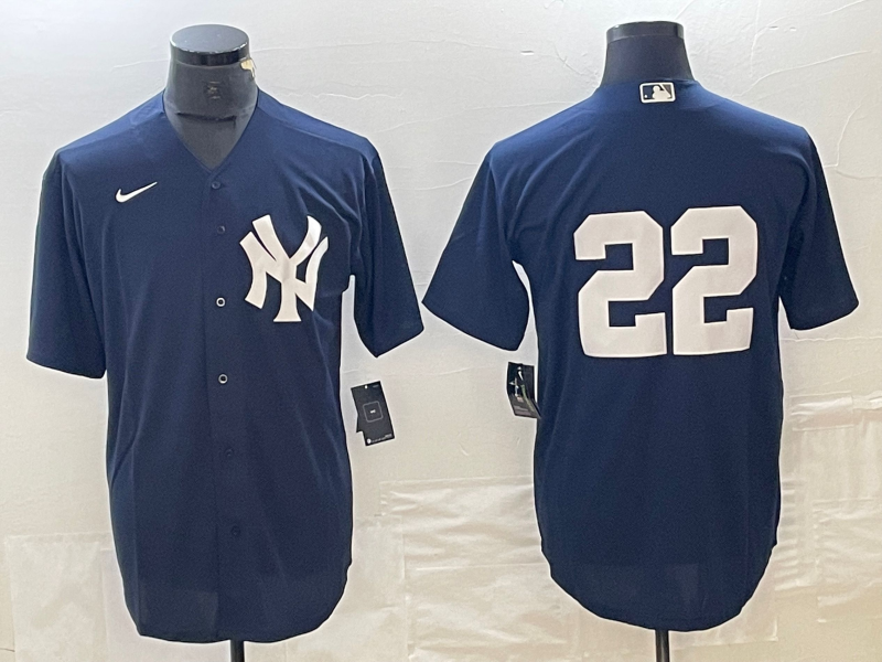 Men’s New York Yankees Juan Soto #22 Navy Name Jersey