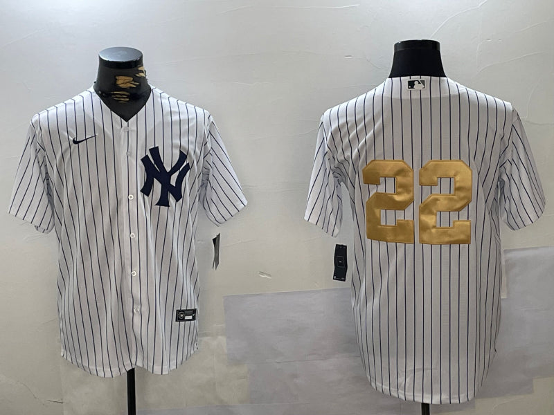 Men’s New York Yankees Juan Soto #22 White Jersey