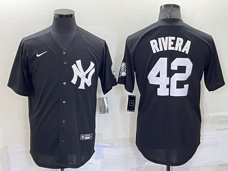 Men’s New York Yankees Mariano Rivera #42 Black Baseball Jersey