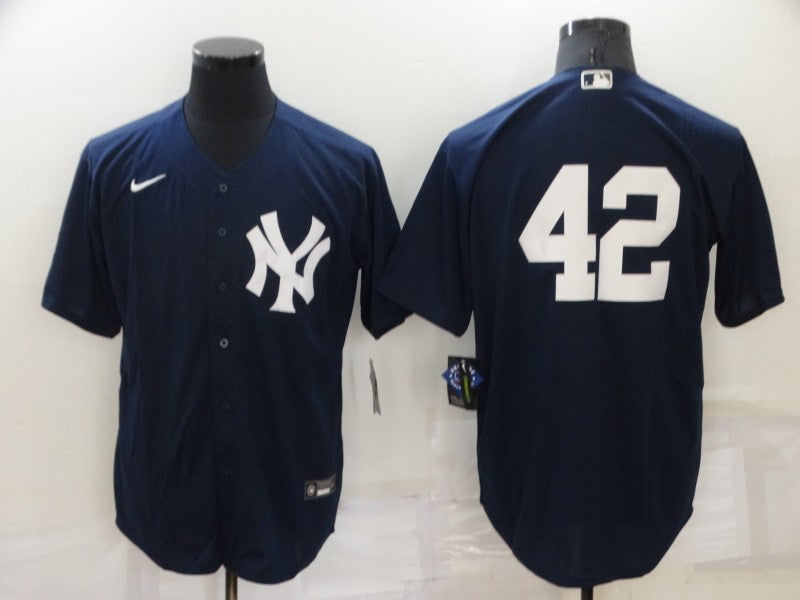 Men’s New York Yankees Mariano Rivera #42 Navy Name Jersey