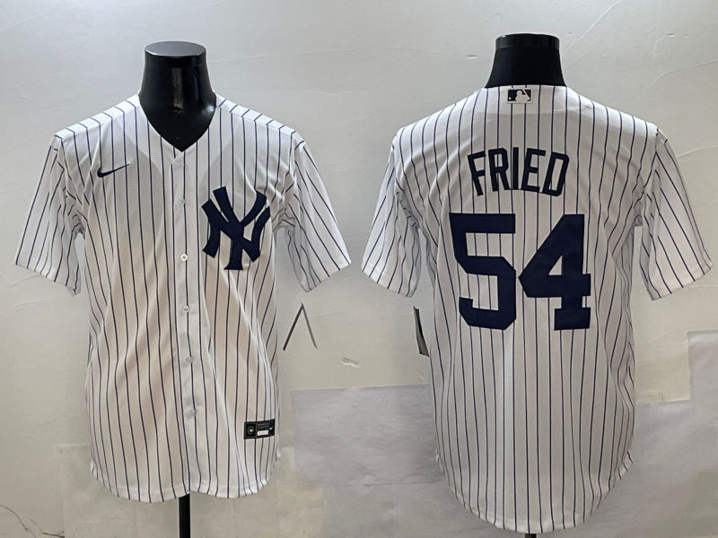 Men’s New York Yankees Max Fried #54 White Home Limited Jersey
