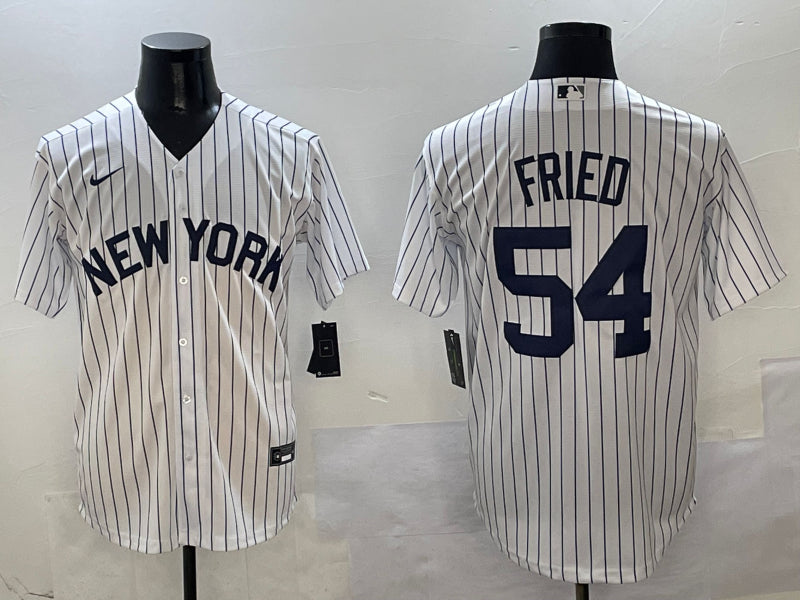Men’s New York Yankees Max Fried #54 White Jersey