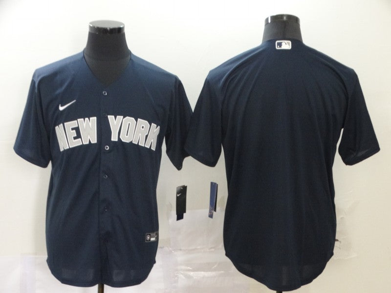 Men’s New York Yankees Navy Blank Jersey