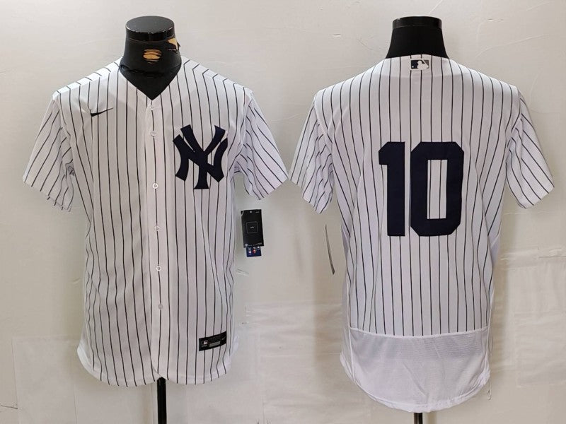 Men’s New York Yankees Phil Rizzuto #10 White Name Jersey