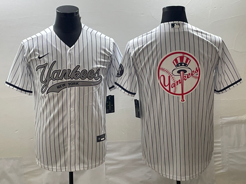 Men’s New York Yankees White Team Jersey Joint Edition