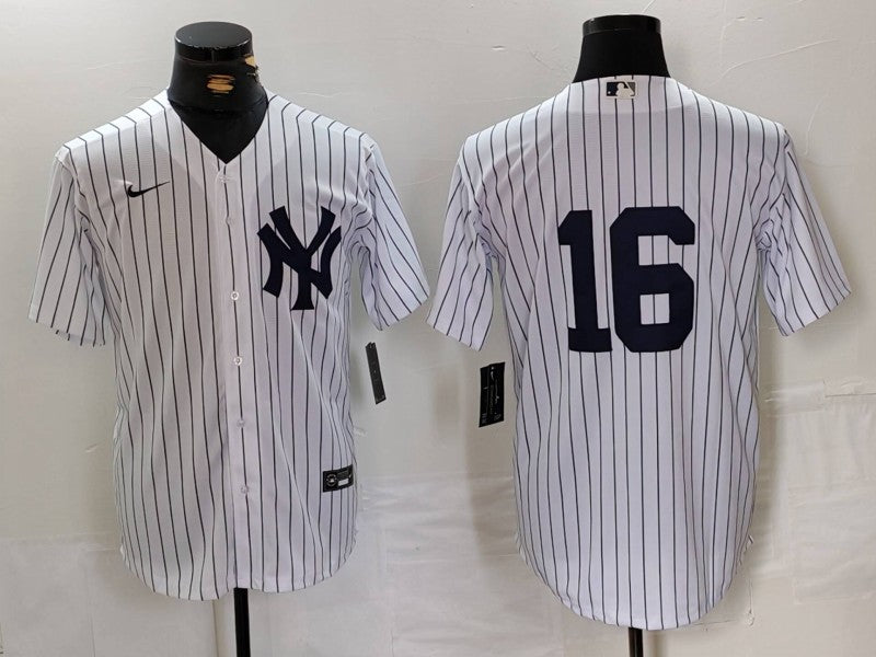 Men’s New York Yankees Whitney Ford #16 White Name Jersey