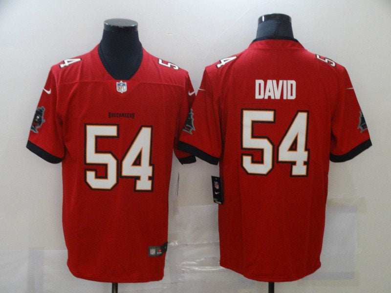 Men’s Nike #54 Lavonte David Red Tampa Bay Buccaneers Super Bowl LV Game Jersey