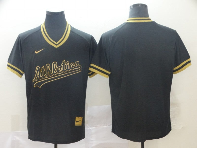 Men’s Oakland Athletics Black Blank Jersey