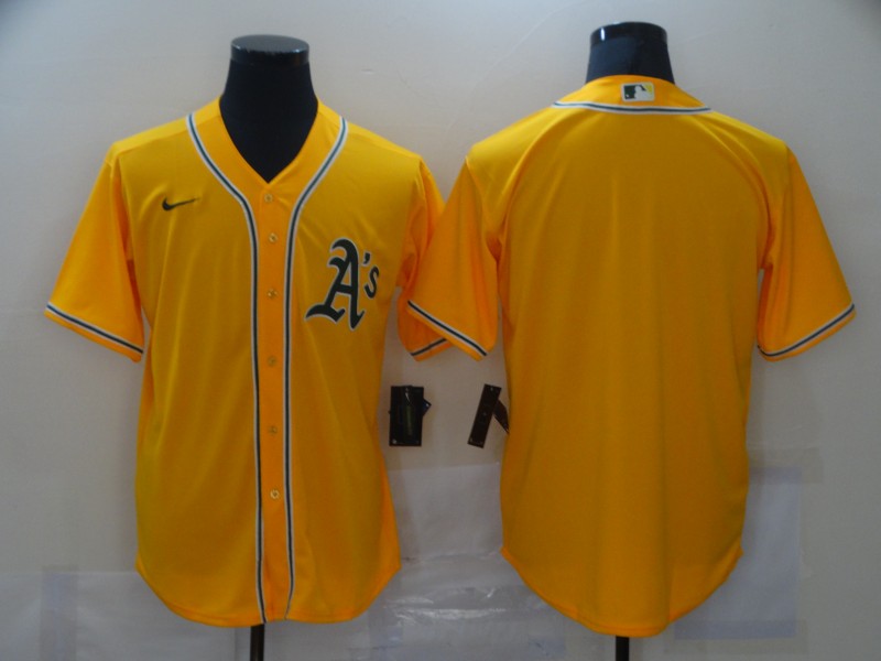 Men’s Oakland Athletics Gold Alternate Blank Jersey