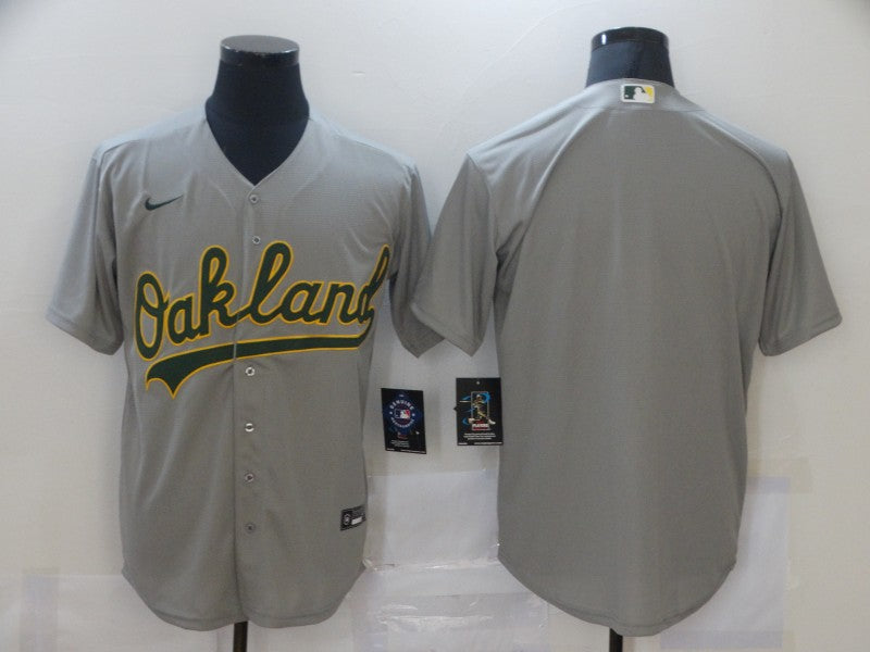 Men’s Oakland Athletics Gray Blank Jersey