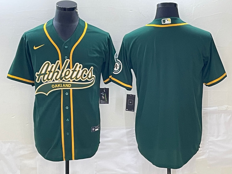 Men’s Oakland Athletics Kelly Green Blank Jersey Joint Edition