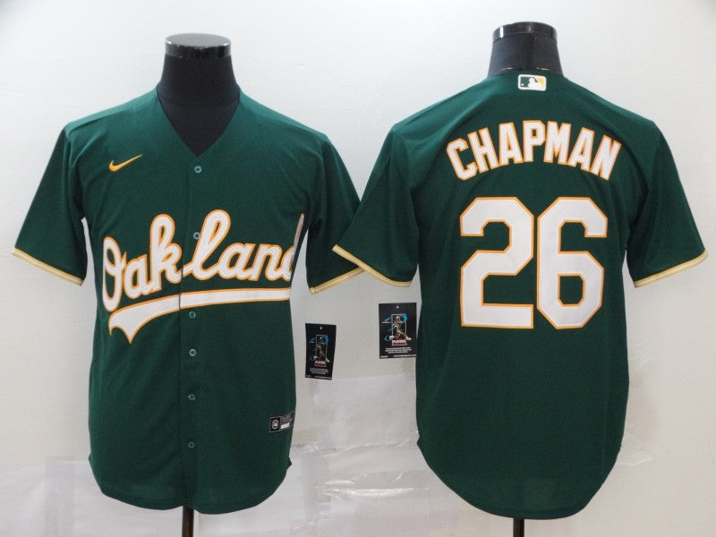 Men’s Oakland Athletics Matt Chapman #26 Green Baseball Jersey