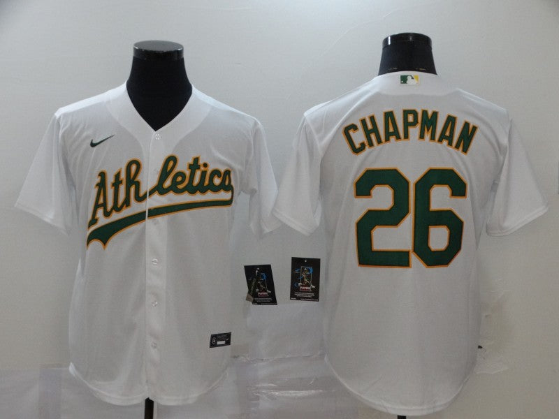 Men’s Oakland Athletics Matt Chapman #26 White Jersey