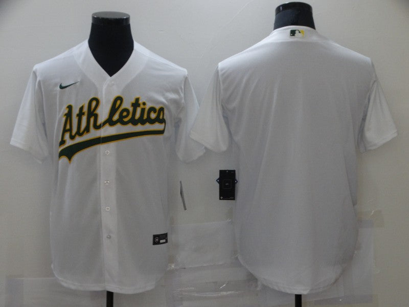 Men’s Oakland Athletics White Home Blank Jersey