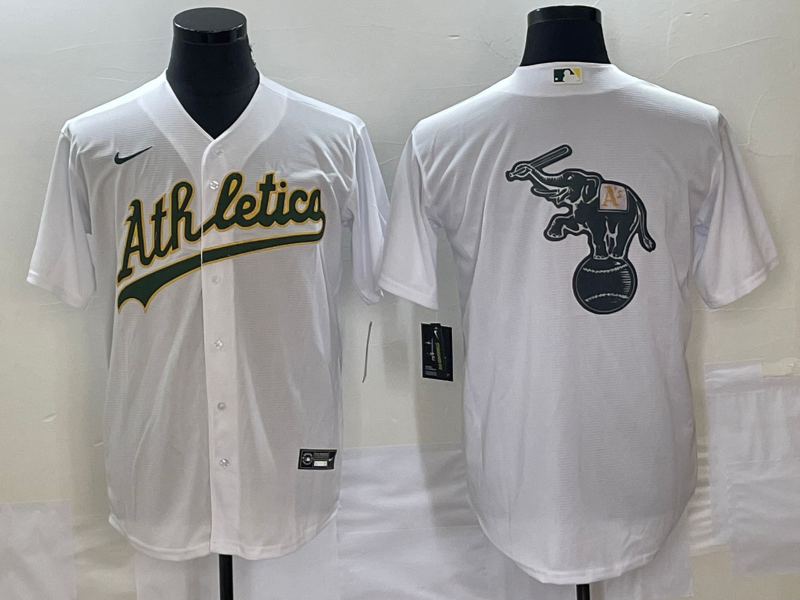 Men’s Oakland Athletics White Home Jersey