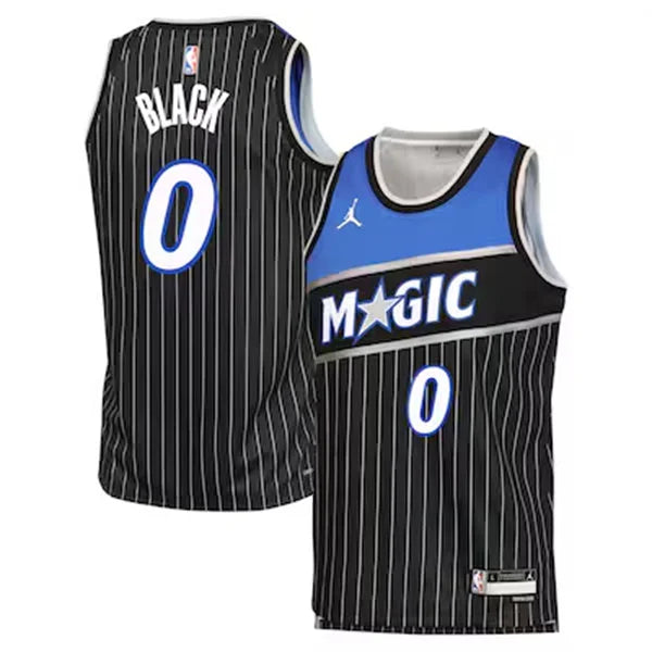 Men’s Orlando Magic #0 Anthony Black 2025-26 Black Statement Edition Swingman Jersey