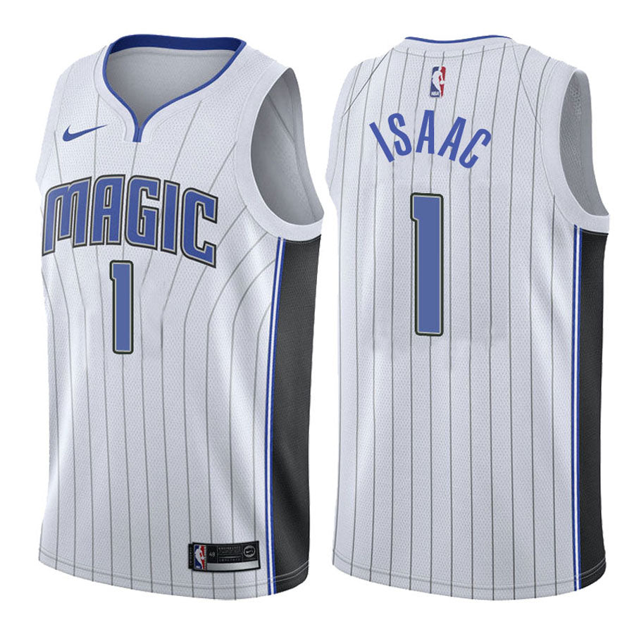 Men’s Orlando Magic #1 Jonathan Isaac White Association Edition Jersey