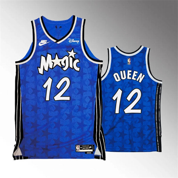 Men’s Orlando Magic #12 Trevelin Queen 2023-24 Classic Edition Jersey – Blue