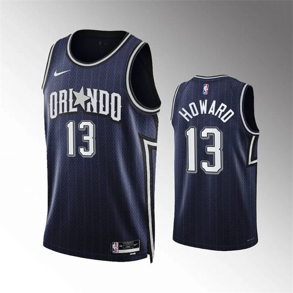 Men’s Orlando Magic #13 Jett Howard 2023-24 City Edition Swingman Jersey Navy