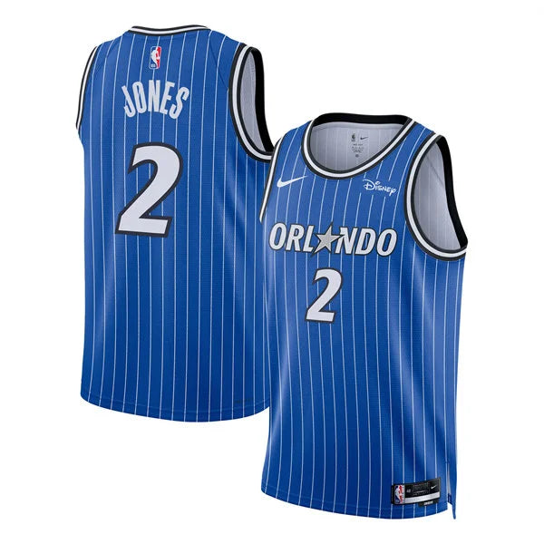 Men’s Orlando Magic #2 Tyus Jones 2025-26 Blue Icon Edition Swingman Jersey