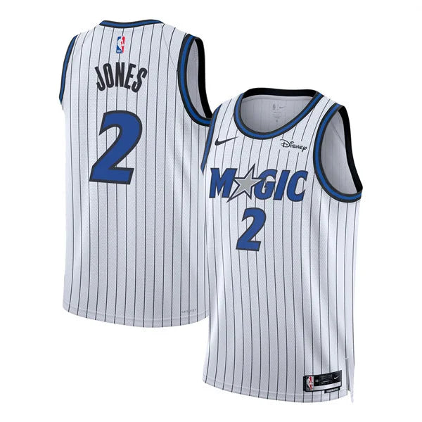Men’s Orlando Magic #2 Tyus Jones 2025-26 White Association Edition Swingman Jersey