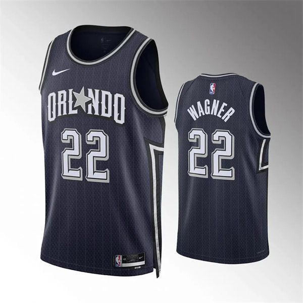Men’s Orlando Magic #22 Franz Wagner 2023-24 City Edition Swingman Jersey Navy
