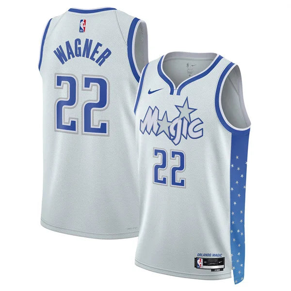 Men’s Orlando Magic #22 Franz Wagner 2025-26 Silver City Edition Swingman Jersey