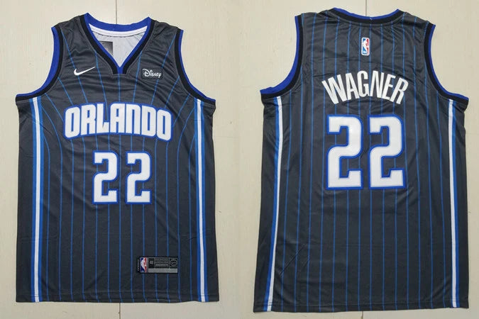 Men’s Orlando Magic #22 Franz Wagner Black Icon Edition Jersey