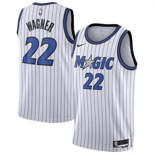 Men’s Orlando Magic #22 Franz Wagner Nike 2025-26 White Association Edition Jersey