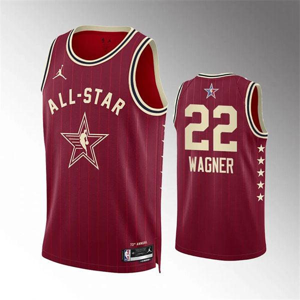 Men’s Orlando Magic #22 Franz Wagner Red 2024 NBA All-Star Game Swingman Jersey