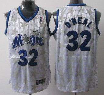 Mens Orlando Magic #32 Shaquille O’neal White Throwback Jersey