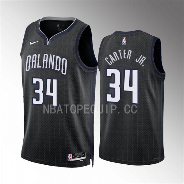 Men’s Orlando Magic #34 Wendell Carter Jr. 2022-23 City Edition Swingman Jersey Black