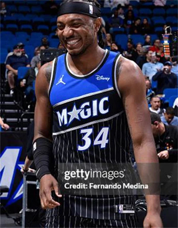 Men’s Orlando Magic #34 Wendell Carter Jr. 2025-26 Black Statement Edition Swingman Jersey