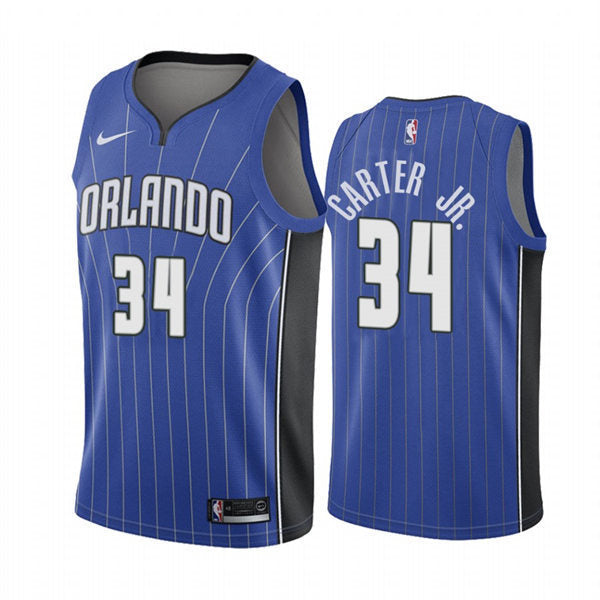 Men’s Orlando Magic #34 Wendell Carter Jr. Royal Icon Edition Jersey