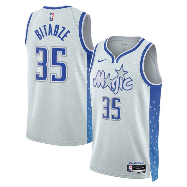 Men’s Orlando Magic #35 Goga Bitadze 2025-26 Silver City Edition Swingman Jersey