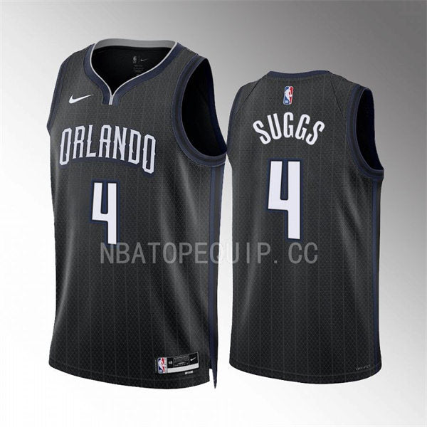 Men’s Orlando Magic #4 Jalen Suggs 2022-23 City Edition Swingman Jersey Black