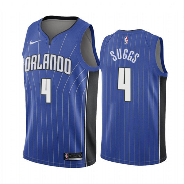 Men’s Orlando Magic #4 Jalen Suggs Royal Icon Edition Jersey
