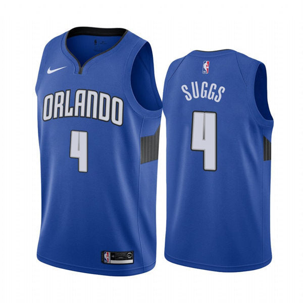 Men’s Orlando Magic #4 Jalen Suggs Royal Icon Edition Jersey