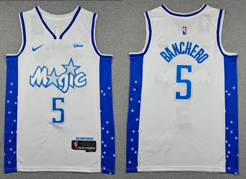 Men’s Orlando Magic #5 Paolo Banchero 22025-26 Silver City Edition Swingman Jersey
