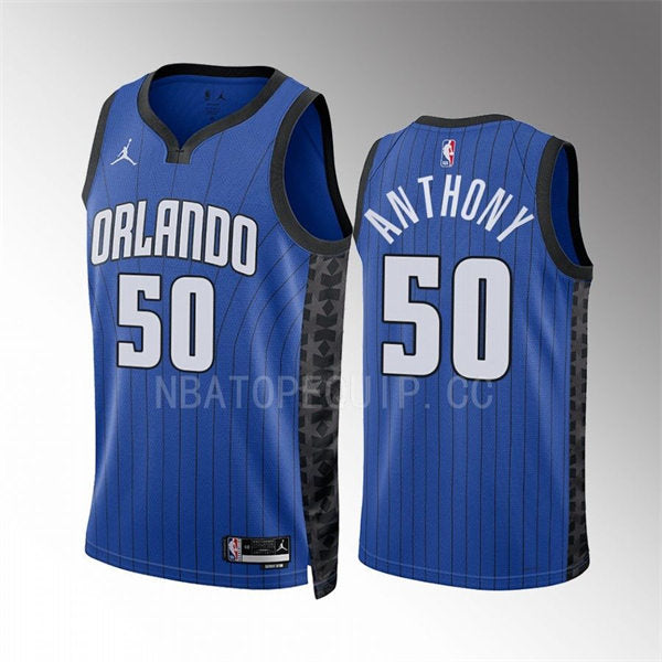 Men’s Orlando Magic #50 Cole Anthony 2022-23 Blue Statement Edition Swingman Jersey