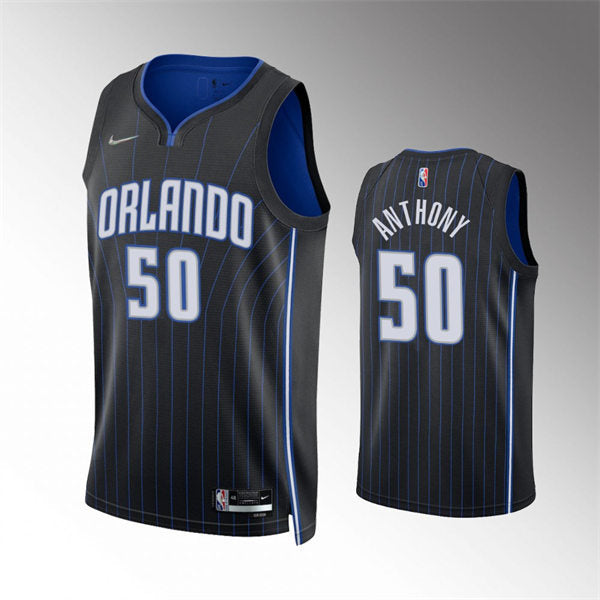 Men’s Orlando Magic #50 Cole Anthony Black Icon Edition Jersey