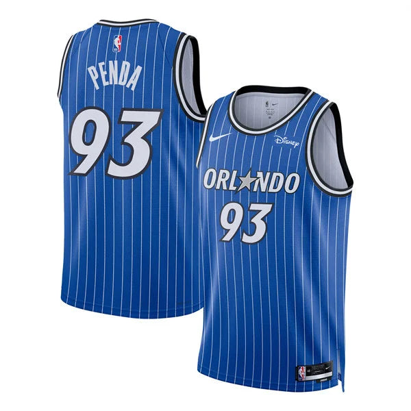 Men’s Orlando Magic #93 Noah Penda 2025-26 Blue Icon Edition Swingman Jersey