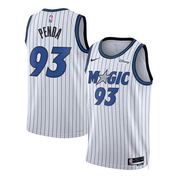 Men’s Orlando Magic #93 Noah Penda Nike 2025-26 White Association Edition Jersey