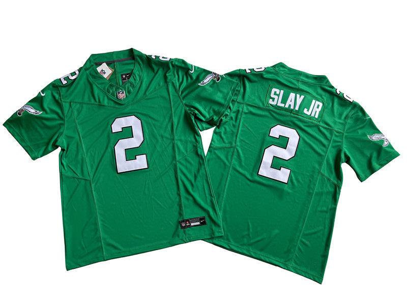Mens Philadelphia Eagles #2 Darius Slay Jr 2023 Nike Kelly Green 1996 Retro F.U.S.E. Limited Jersey