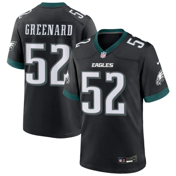 Mens Philadelphia Eagles #52 Jonathan Greenard Nike Black Alternate F.U.S.E. Vapor Limited Jersey