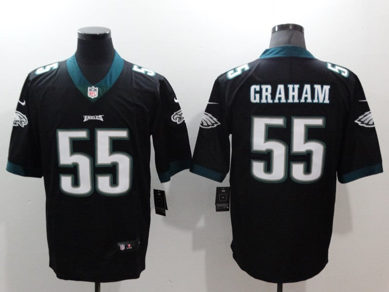 Men’s Philadelphia Eagles #55 Brandon Graham Nike Black NFL Vapor Limited Jersey